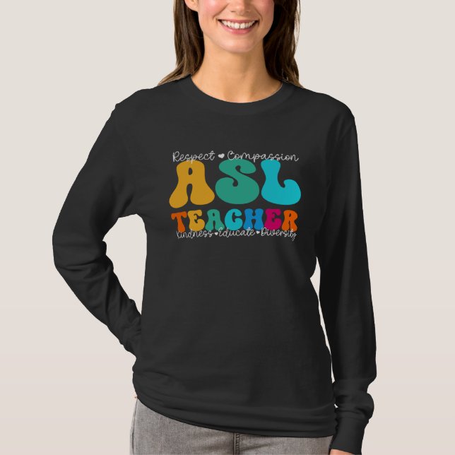 Camiseta ASL Teacher Appreciation Week Back to School (Anverso)
