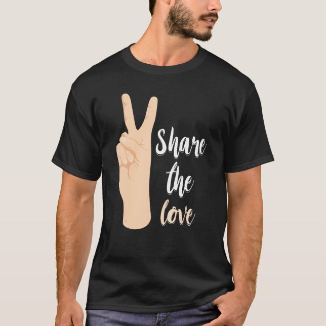 Camiseta ASL Teacher Share The Love Sign Language Hand Sign (Anverso)