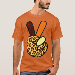 Camiseta ASL Turquía: Signo de paz leopardo de acción de gr