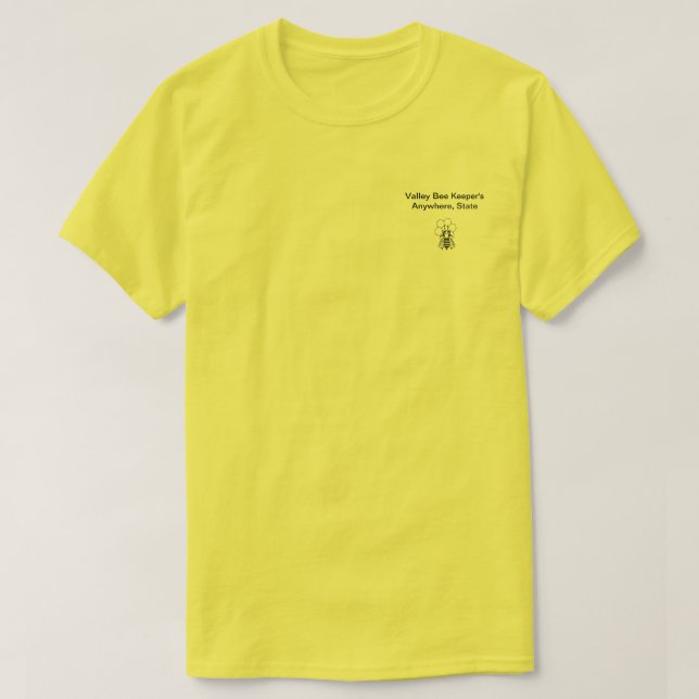 Camiseta - Asociación de guardianes de abejas (Diseño del anverso)