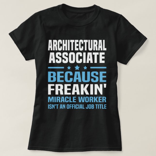 Camiseta Asociado arquitectónico (Diseño del anverso)