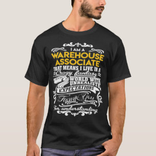 Camiseta Asociado De Almacén De Almacén De Almacén Activo E