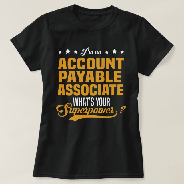 Camiseta Asociado de cuenta a pagar (Diseño del anverso)