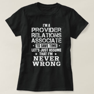 Camiseta Asociado de Relaciones de Proveedor