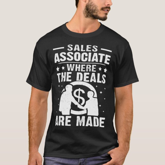 Camiseta Asociado De Ventas Donde Se Hacen Los Tratos (Anverso)