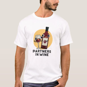 Camiseta Asociados En La Pun De La Bebida Graciosa De Vino
