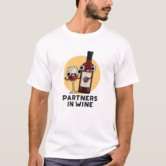 Camiseta Asociados En La Pun De La Bebida Graciosa De Vino (Anverso)