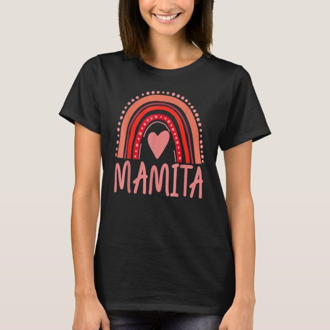 Camiseta Asombrosa Latina Mamita Mamá El día de San Valentí (Anverso)