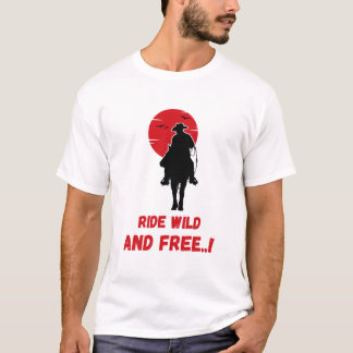 Camiseta asombrosa para montar a caballo