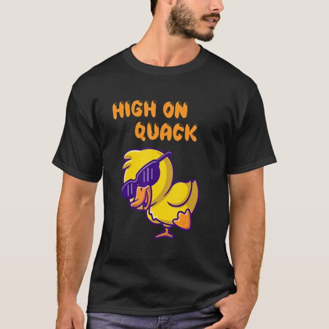 Camiseta Asombroso Alto En Quack Guay Duck Pun (Anverso)