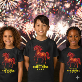 Camiseta Asombroso Año Chino del Caballo de Fuego 2026