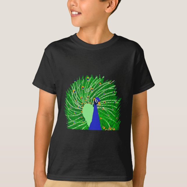 Camiseta Asombroso arte original de Peacock por Sophie age  (Anverso)