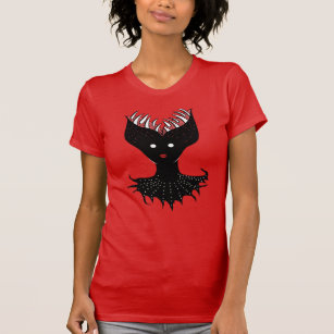 Camiseta Asombroso Chica Demonio Carácter gótico oscuro con
