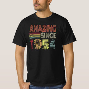 Camiseta Asombroso Desde 1954 Retro Nacido En 1954