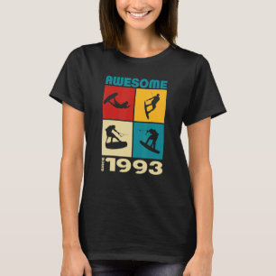 Camiseta Asombroso desde 1993 Estilo de vida de Wakeboard 1