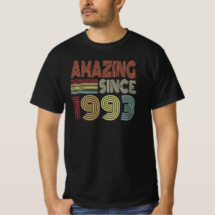 Camiseta Asombroso Desde 1993 Nacido Retro En 1993 Cumpleañ