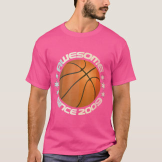 Camiseta Asombroso Desde 2009 14º Cumpleaños 14 Años De Bas