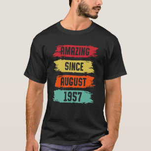 Camiseta Asombroso desde agosto de 1957 66 años de edad 66º