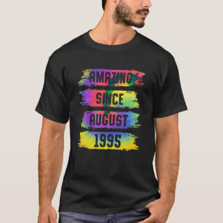 Camiseta Asombroso desde agosto de 1995 tinte de 28 años
