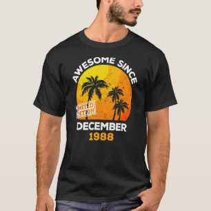 Camiseta Asombroso desde diciembre de 1988 Nacimiento de Ho