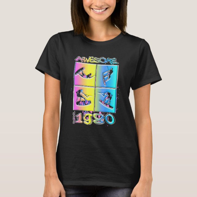 Camiseta Asombroso desde el estilo de vida de Wakeboard de  (Anverso)