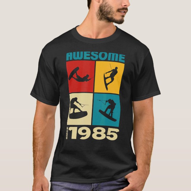 Camiseta Asombroso desde el estilo de vida de Wakeboard de  (Anverso)
