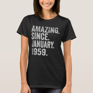 Camiseta Asombroso desde enero de 1959 64 años de edad 64º 