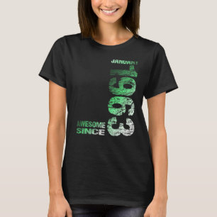 Camiseta Asombroso desde enero de 1963 60º cumpleaños nacid