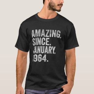 Camiseta Asombroso desde enero de 1964 59 años de edad 59º
