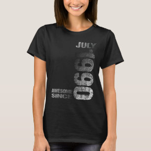 Camiseta Asombroso desde julio de 1990 33º cumpleaños Nacid