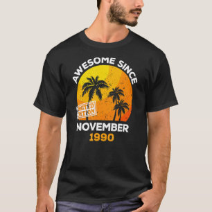 Camiseta Asombroso desde noviembre de 1990 Nacimiento de Ho
