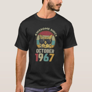 Camiseta Asombroso desde octubre de 1967 55º cumpleaños Reg