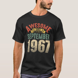 Camiseta Asombroso Desde Septiembre De 1967 54 Años De Edad
