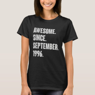 Camiseta Asombroso desde septiembre de 1996 26 años 26 años