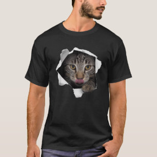 Camiseta Asombroso gato de carne rota por gato Gato Amantes