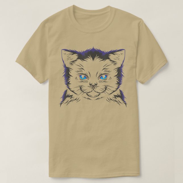 Camiseta Asombroso gato negro (Diseño del anverso)