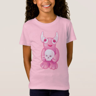 Camiseta Asombroso Gótico de pastel de cráneo rosado de Dem
