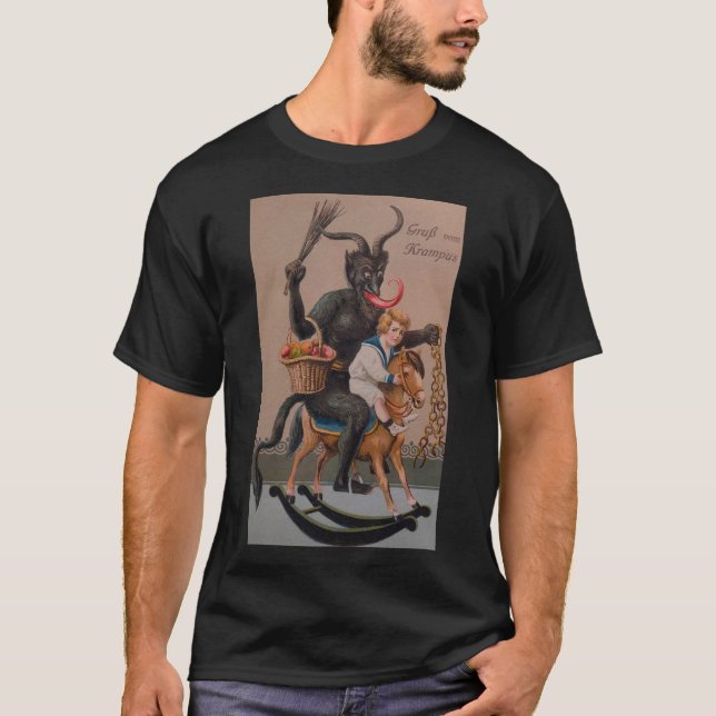 Camiseta Asombroso Gruss Vom Krampus Demon Navidades Devil  (Anverso)
