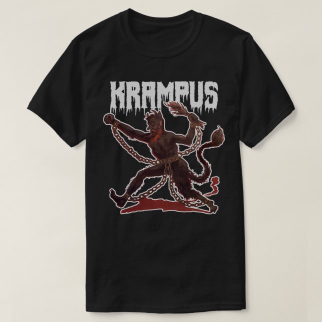 Camiseta Asombroso Gruss Vom Krampus Demon Navidades Devil  (Diseño del anverso)