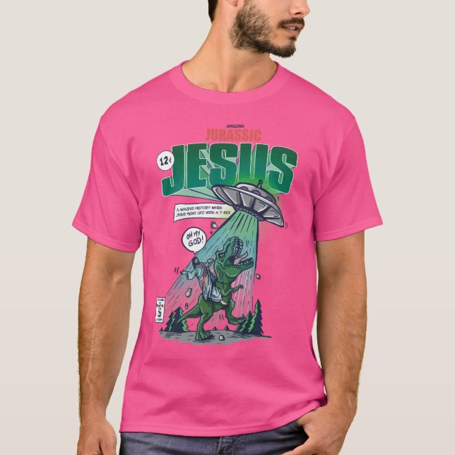 Camiseta Asombroso Jesús Jurásico (Anverso)