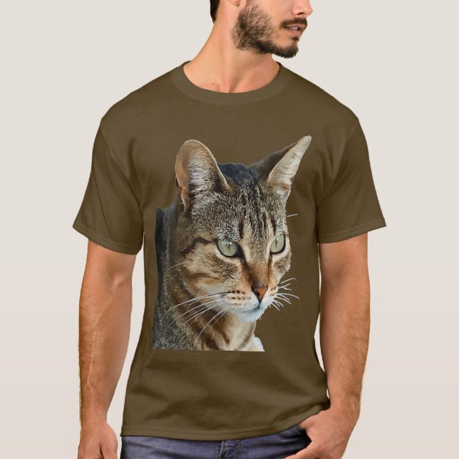 Camiseta Asombroso retrato de Mascota de gatos de Tabby Bro (Anverso)