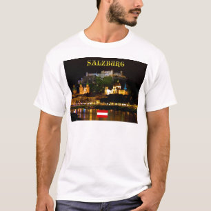 Camiseta ¡Asombroso! Salzburgo Austria con bandera