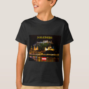 Camiseta ¡Asombroso! Salzburgo Austria con bandera