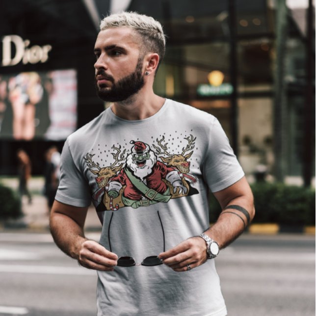 Camiseta Asombroso Santa Anti Navidades (Subido por el creador)