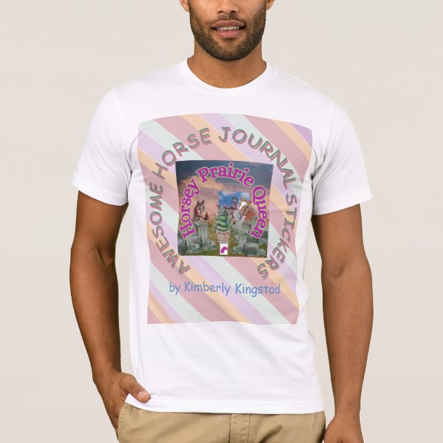Camiseta asombrosos pegatinas de revistas de caballos (Anverso)