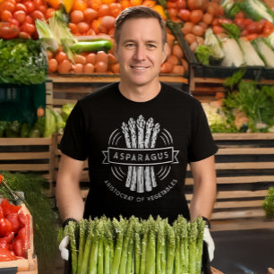Camiseta Asparagus Personalizado Textos Retro Mercado de Ag