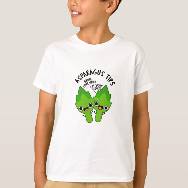 Camiseta Asparagus Tips Funny Veggie Pun (Anverso)