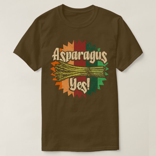 Camiseta Asparagus Yes Funny Vegetable Gardener (Diseño del anverso)