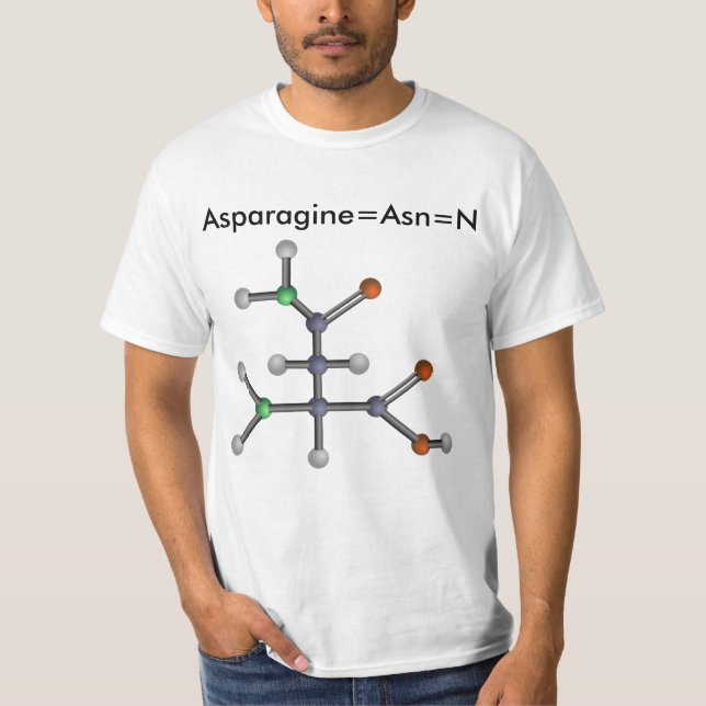 Camiseta Asparragina (aminoácido) (Anverso)