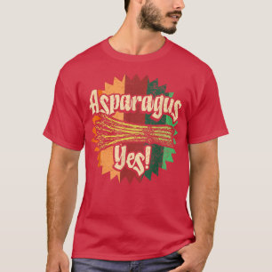 Camiseta Aspárrago Sí Gracioso Vegetable Jardinero 80